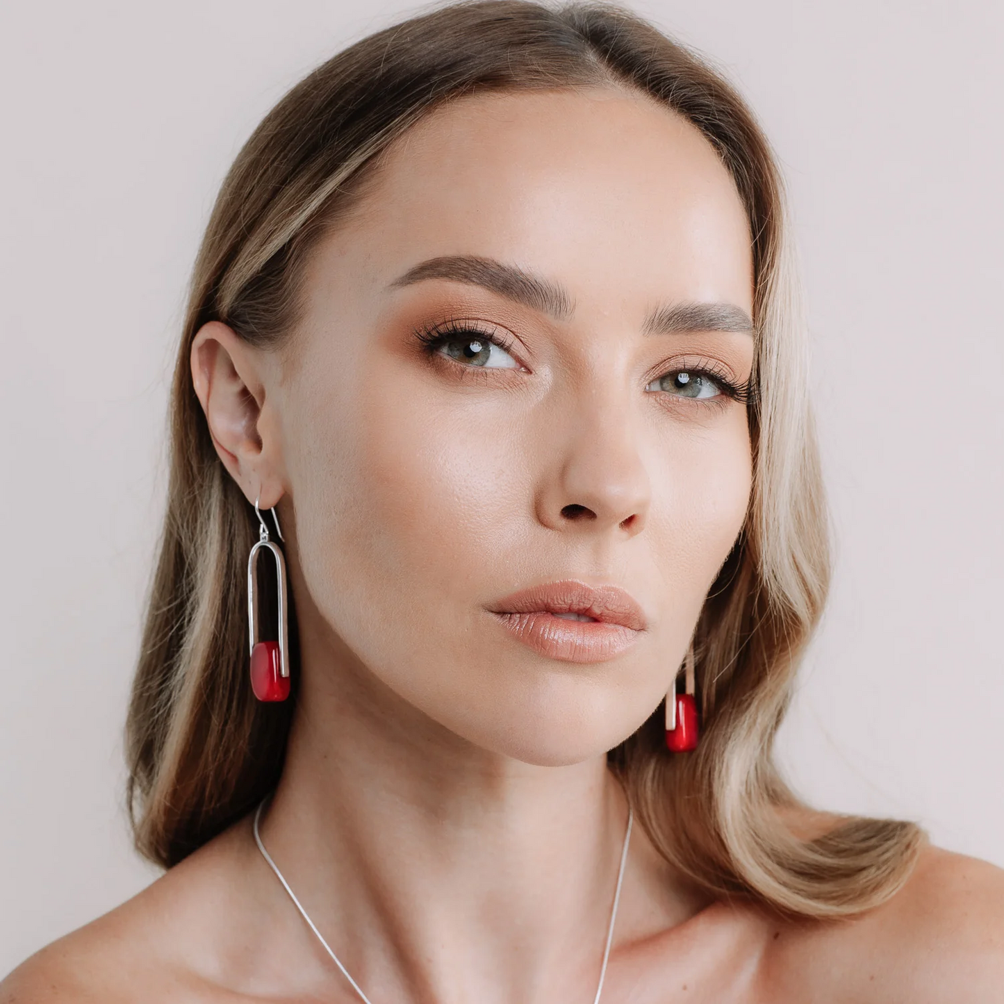Empire Luxe Red Earrings