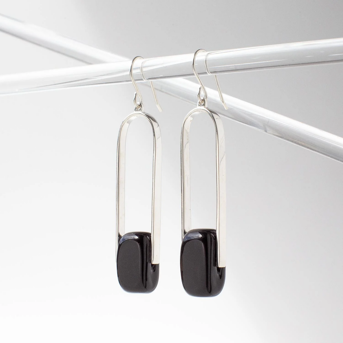 Empire Luxe Obsidian Earrings