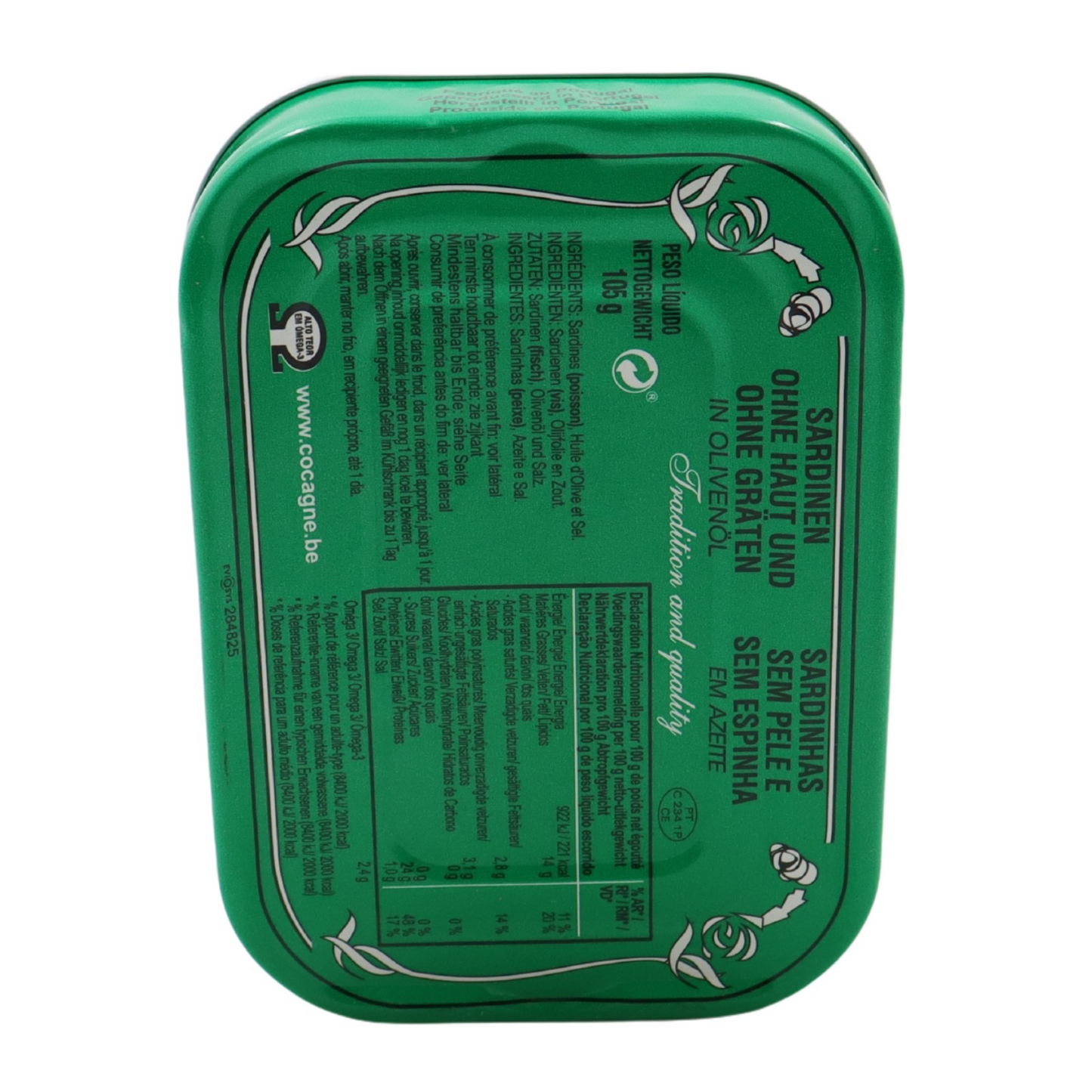 Skinless and Boneless Sardines in Olive Oil Cocagne