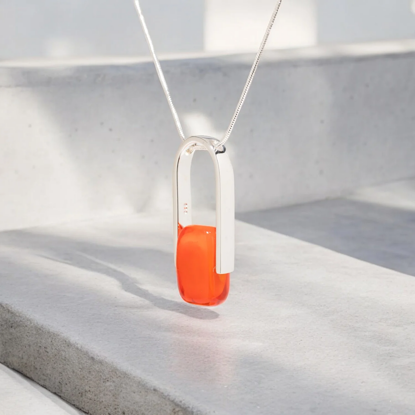 Empire Neon Orange Necklace