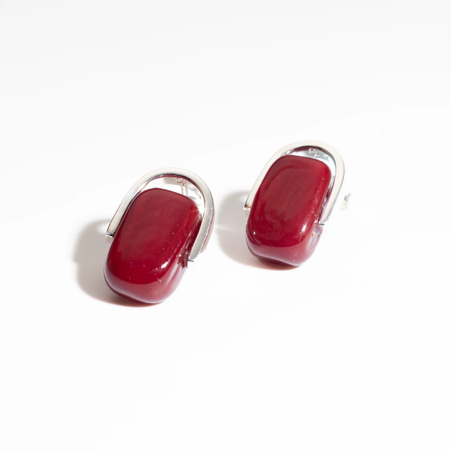 Stud Red Earrings