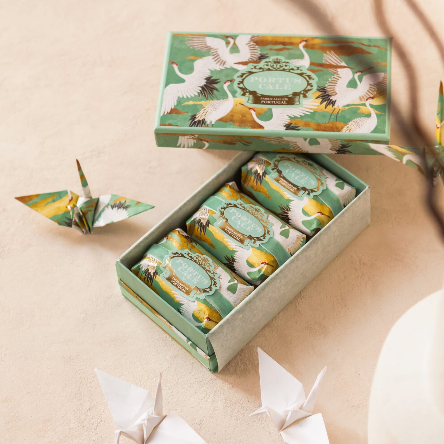 White Crane Soap Set 3x150g