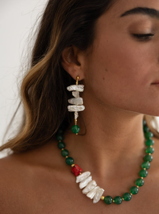 Agata Earrings