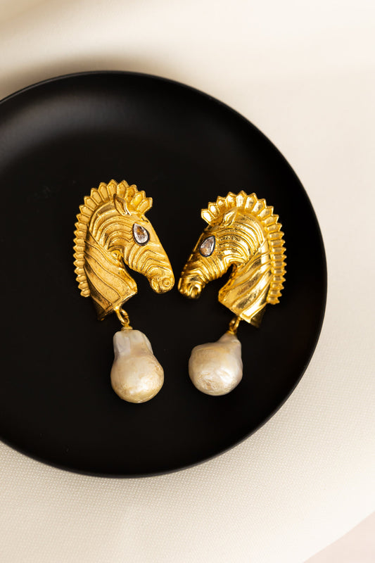 Zebra Earrings