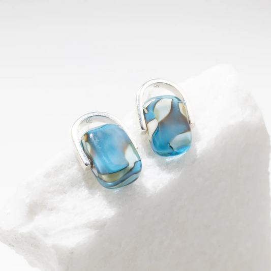 Stud Ocean Earrings