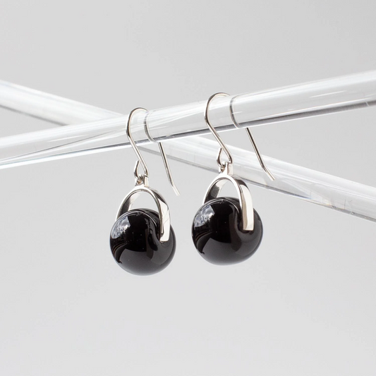 Venus Obsidian Earrings