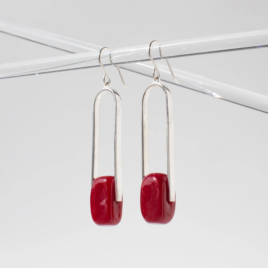 Empire Luxe Red Earrings