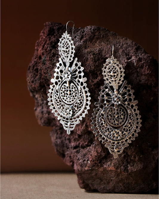 Queen Silver Earrings