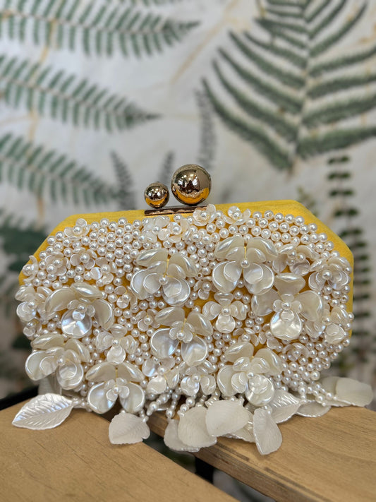 Clutch Yellow Pearls